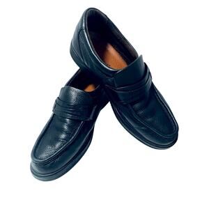 Rockport Men's Black Leather Penny Loafers Slip-Ons M3848 Size 9.5M